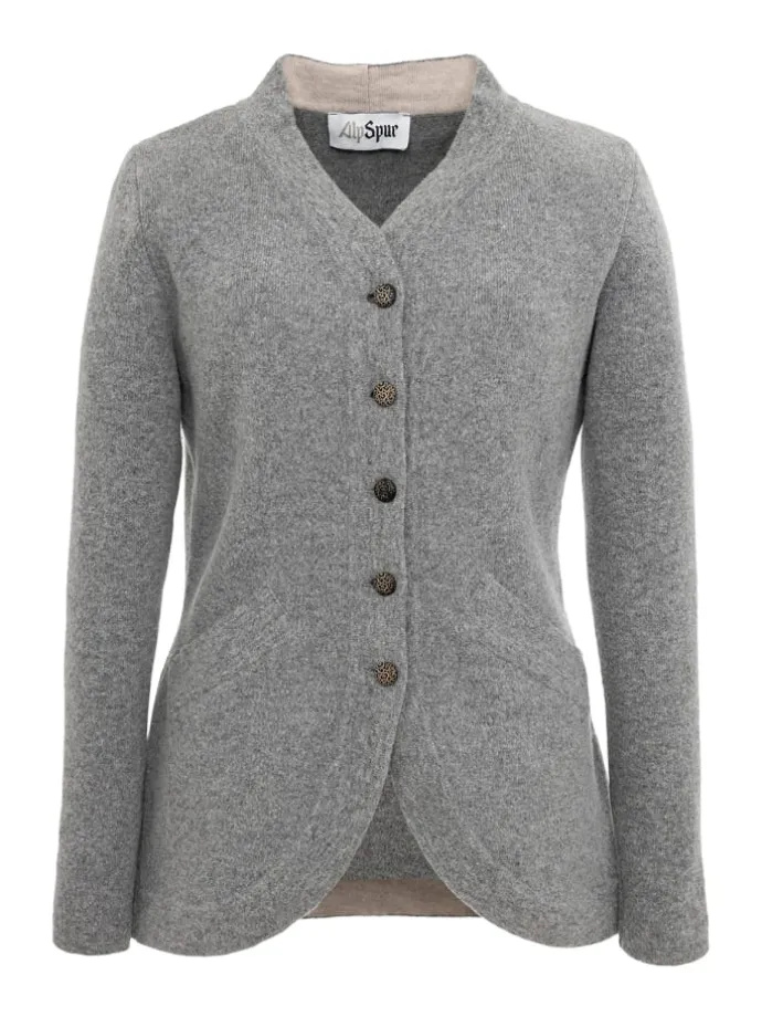 Strickjacke LISA11 in grau