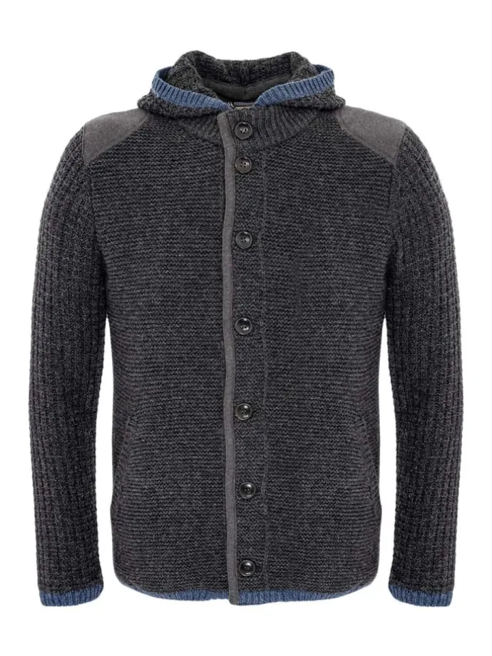 Strickjacke NABOR in dunkelgrau