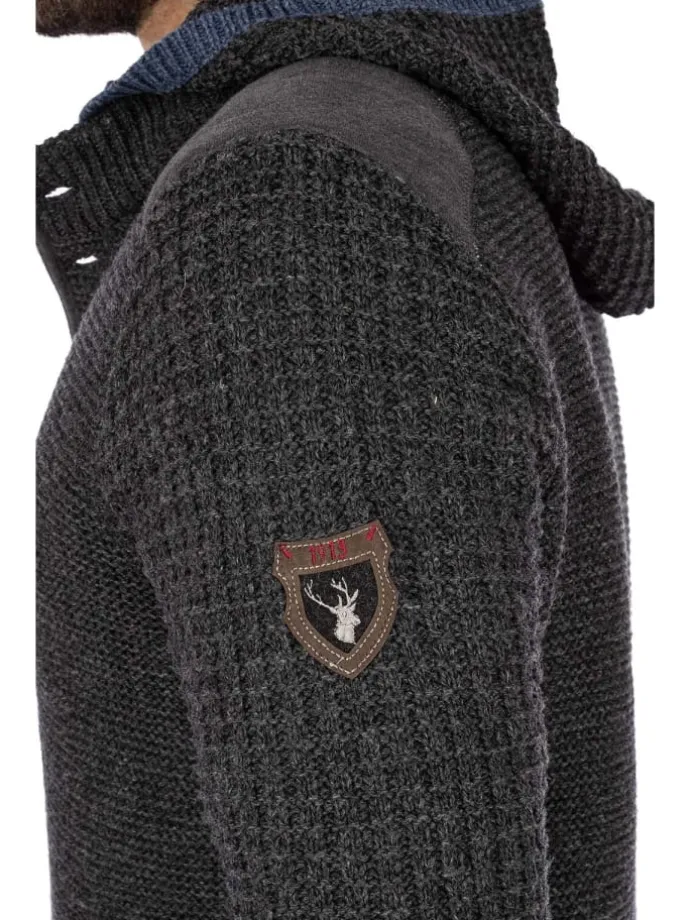 Strickjacke NABOR in dunkelgrau