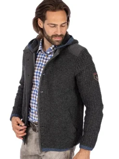 Strickjacke NABOR in dunkelgrau