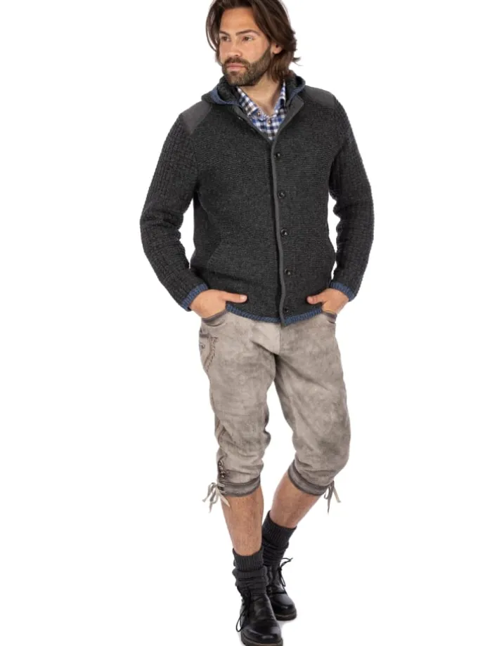 Strickjacke NABOR in dunkelgrau