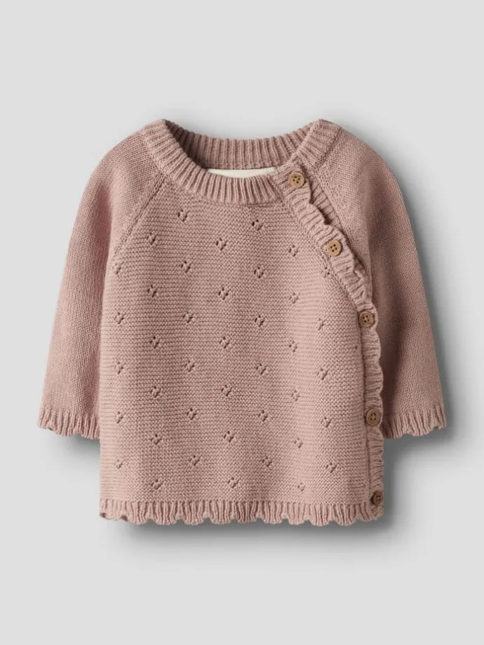 Strickjacke NNBFLAGUNA WRAP KNIT CARD LIL in misty rose
