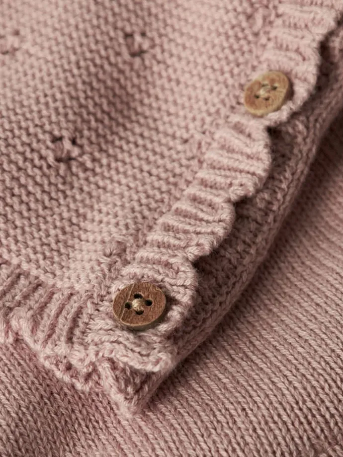Strickjacke NNBFLAGUNA WRAP KNIT CARD LIL in misty rose