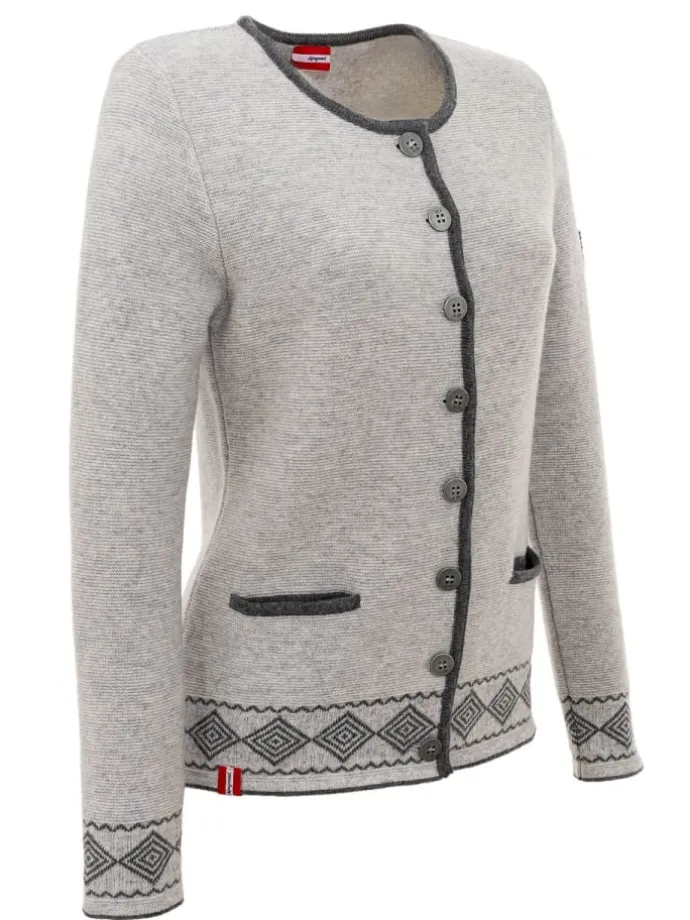 Strickjacke STAMSERALM in grau