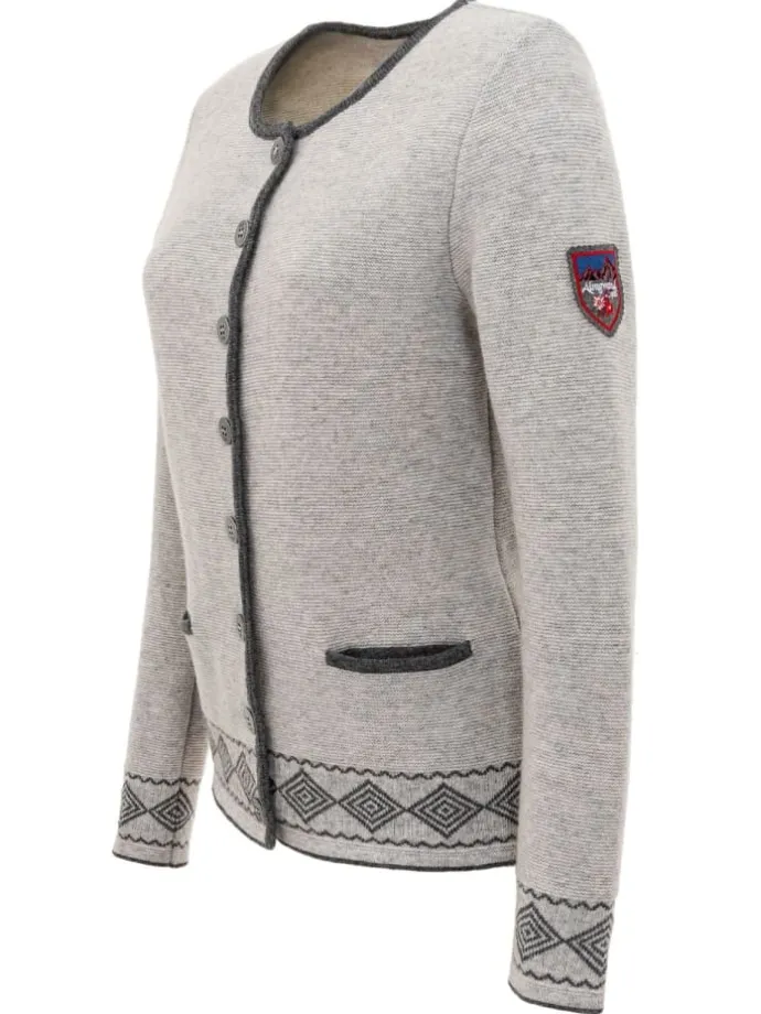 Strickjacke STAMSERALM in grau