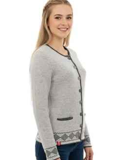 Strickjacke STAMSERALM in grau