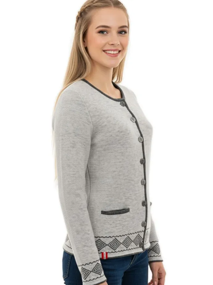 Strickjacke STAMSERALM in grau