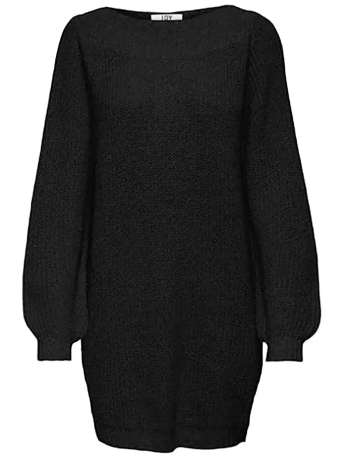 Strickkleid in Schwarz