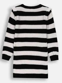 Strickkleid in Schwarz/ Weiß