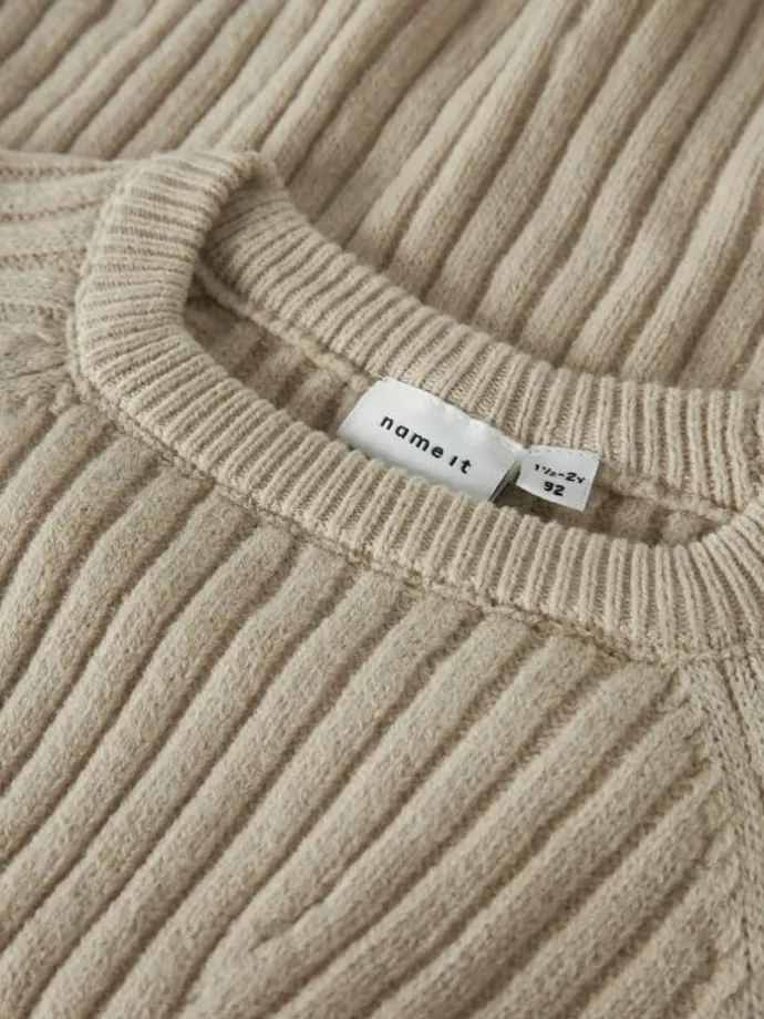 Strickkleid "Rikine" in Beige