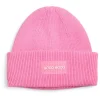 Strickmütze in Rosa
