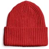 Strickmütze in Rot