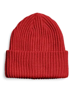Strickmütze in Rot