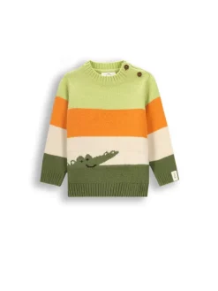 Strickpullover in bunt