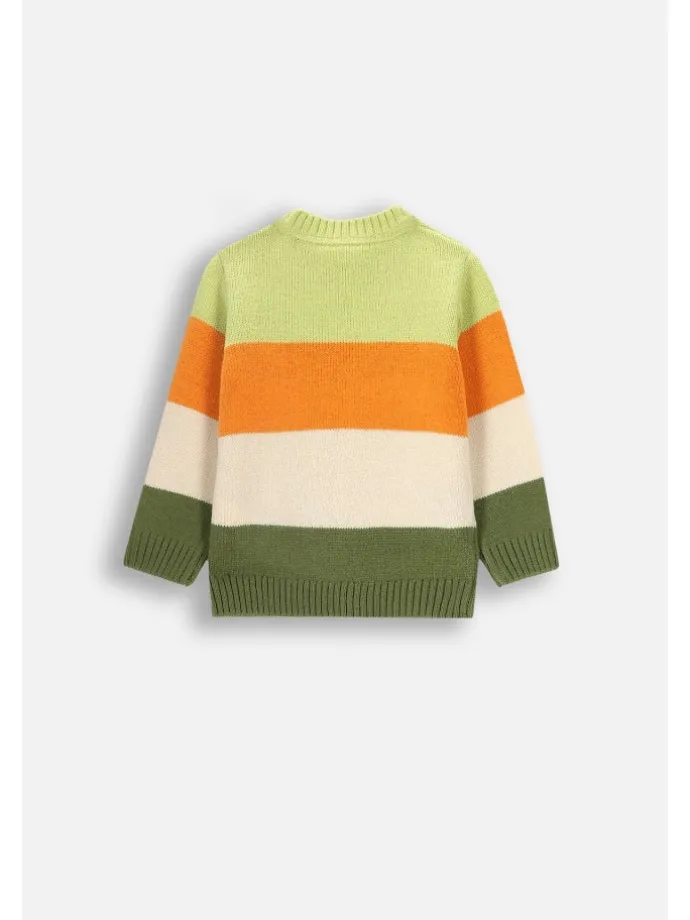 Strickpullover in bunt