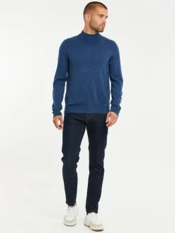 Strickpullover in Denim Blue