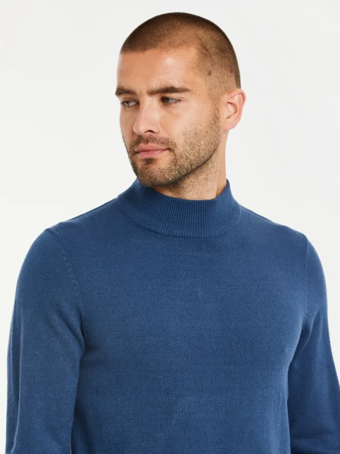Strickpullover in Denim Blue