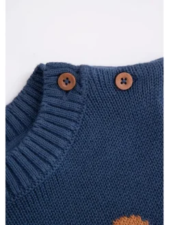 Strickpullover in dunkelblau