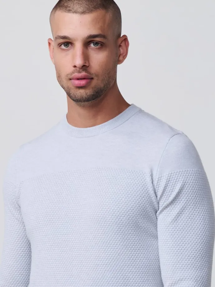 Strickpullover in grau