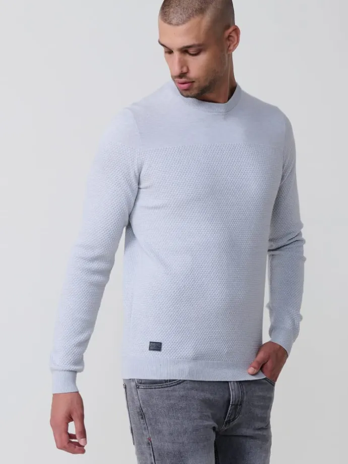 Strickpullover in grau