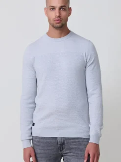 Strickpullover in grau
