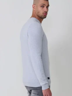 Strickpullover in grau