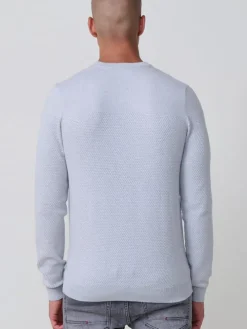 Strickpullover in grau