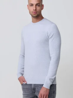 Strickpullover in grau