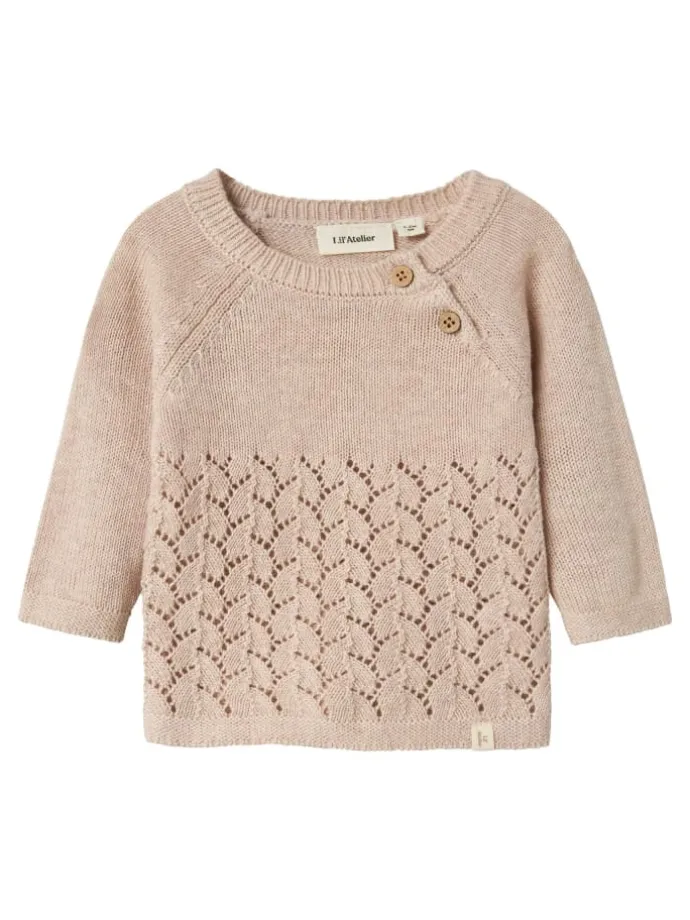 Strickpullover in Pastel Parchment