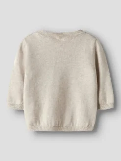 Strickpullover in Peyote Melange