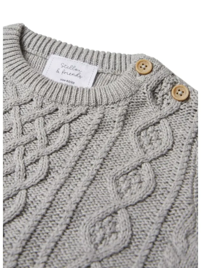Strickpullover Kinder in grey