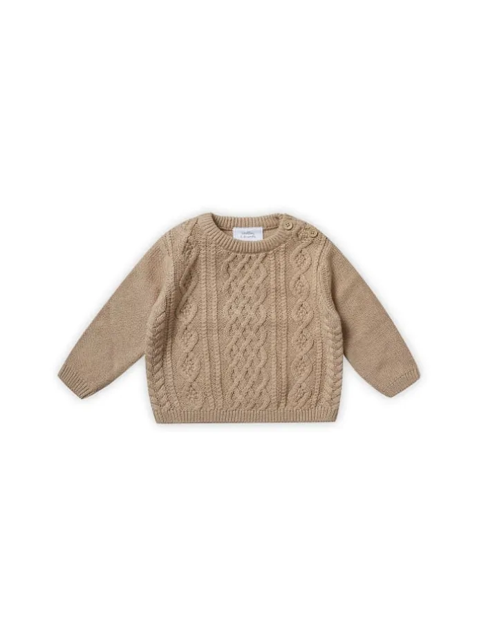 Strickpullover Kinder in beige