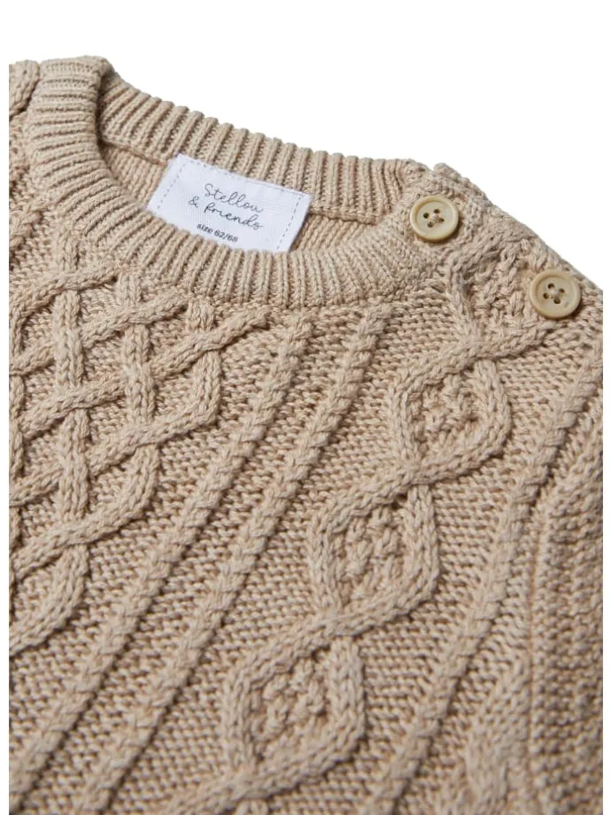 Strickpullover Kinder in beige