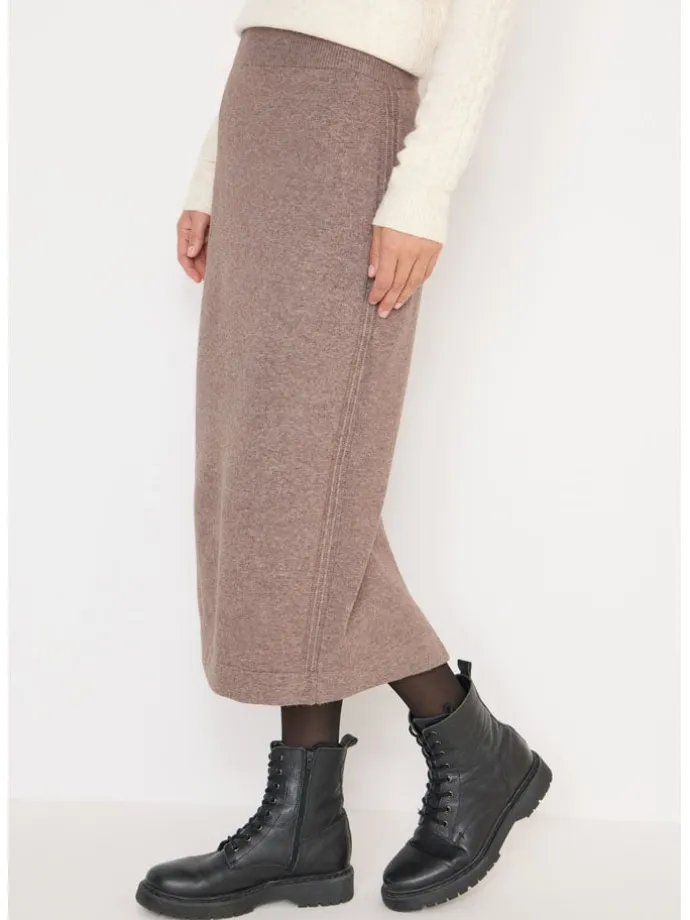 Strickrock in Beige