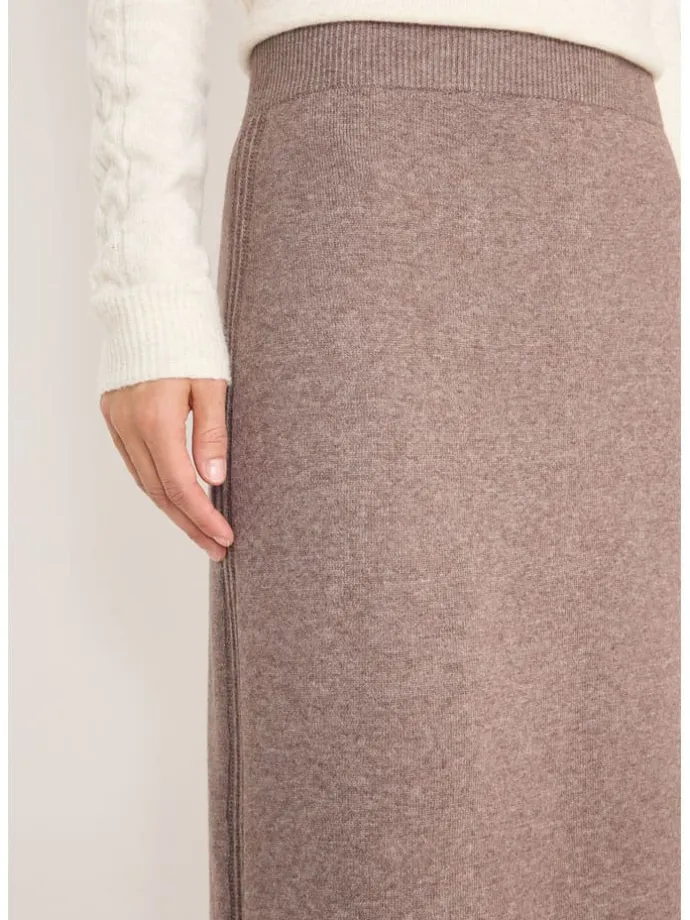 Strickrock in Beige
