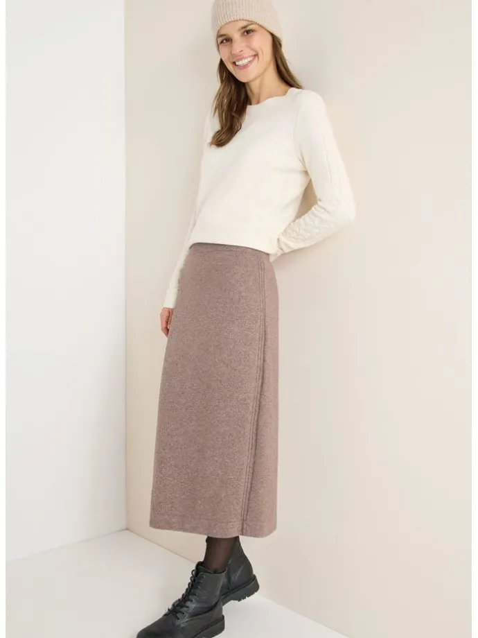 Strickrock in Beige