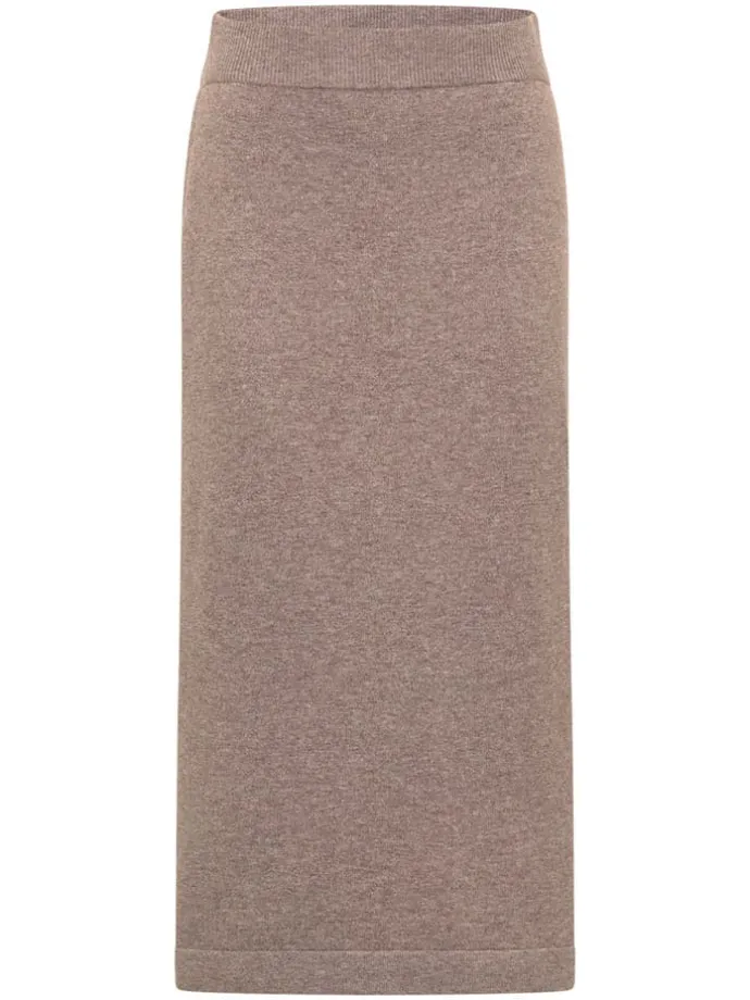Strickrock in Beige