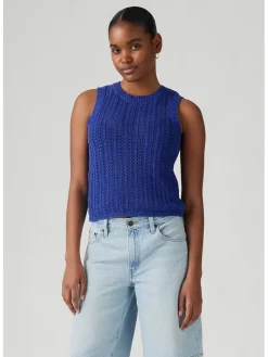 Stricktop in Blau