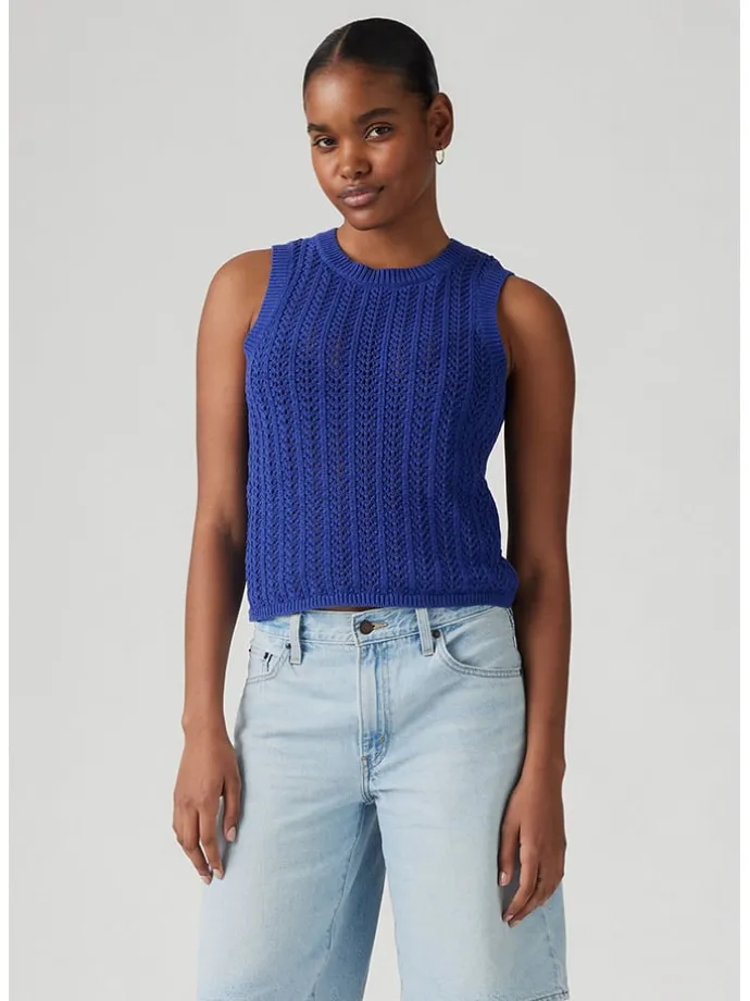 Stricktop in Blau