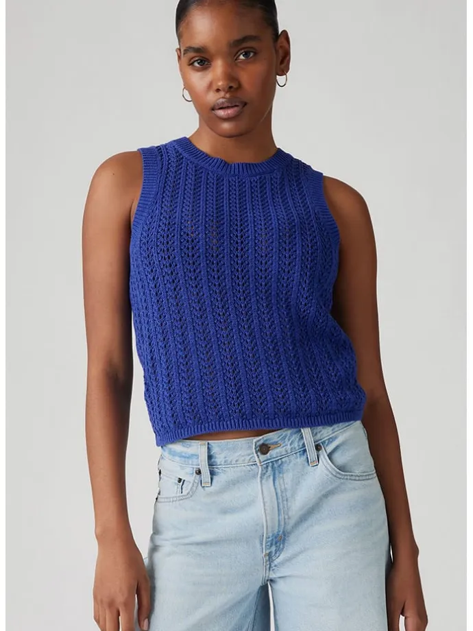 Stricktop in Blau