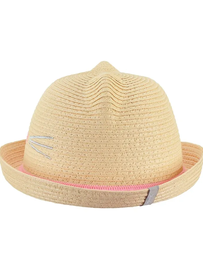 Strohhut "Katze" in Beige