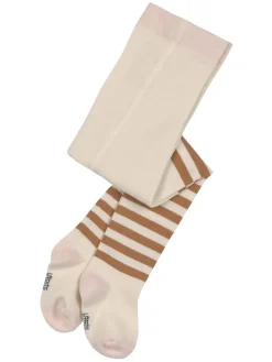 Strumpfhose in Beige/ Hellbraun/ Rosa