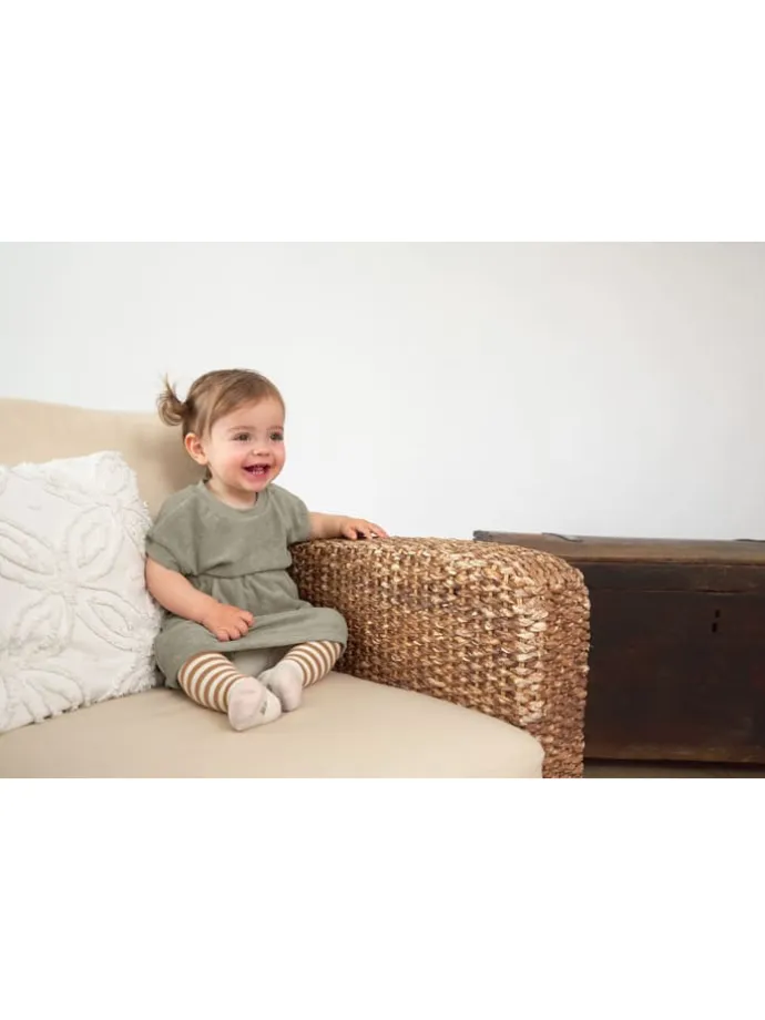 Strumpfhose in Beige/ Hellbraun/ Rosa