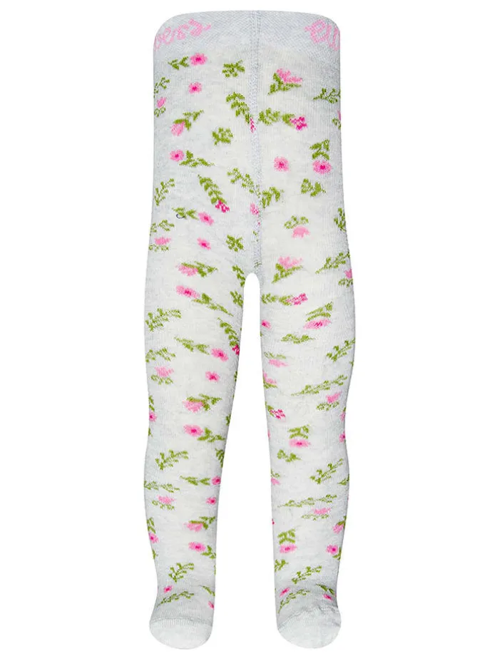 Strumpfhose in Creme/ Bunt