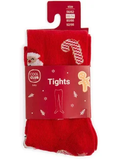 Strumpfhose in Rot/ Weiß