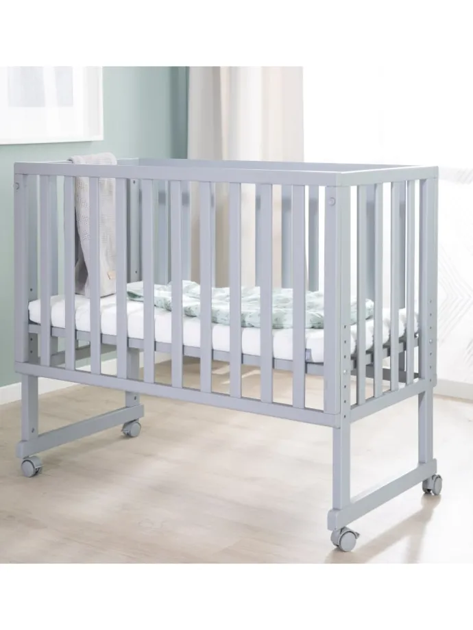 Stuben- & Beistellbett safe asleep® 3in1 taupe/grau höhenverstellbar