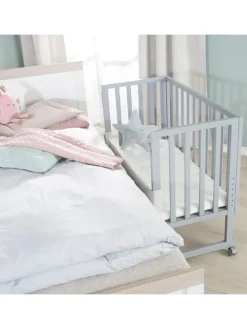 Stuben- & Beistellbett safe asleep® 3in1 taupe/grau höhenverstellbar
