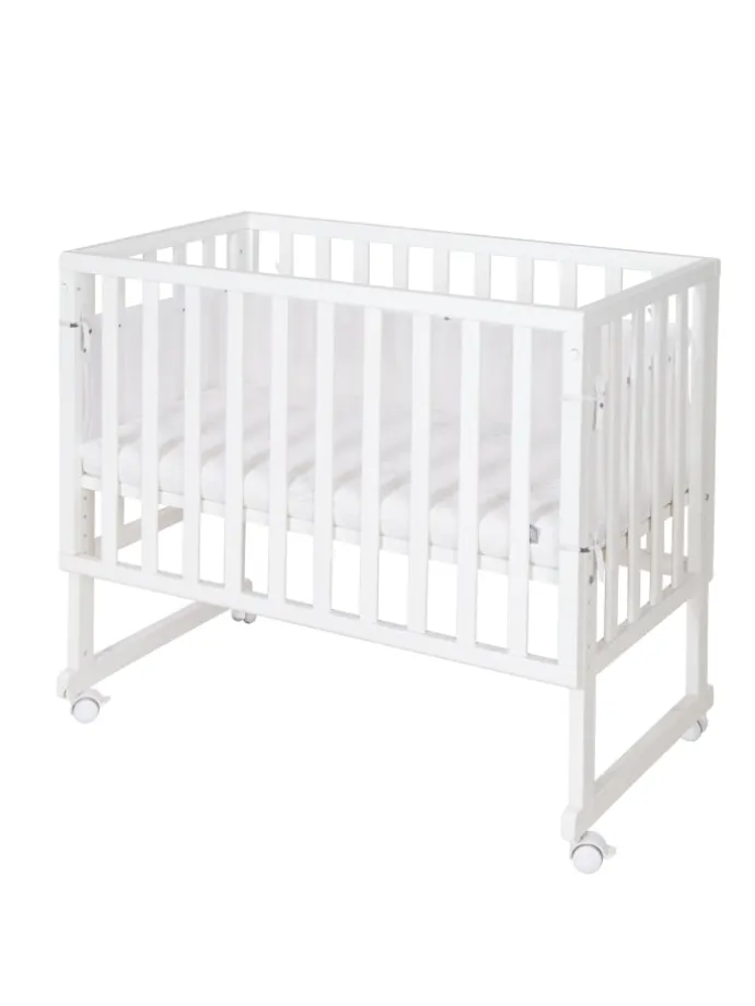 Stuben- & Beistellbett safe asleep® 3in1 weiß höhenverstellbar mit Mesh