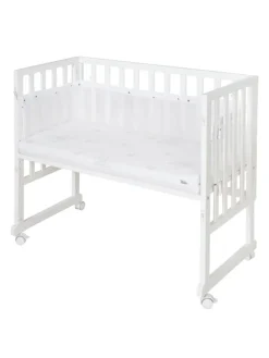 Stuben- & Beistellbett safe asleep® 3in1 weiß höhenverstellbar mit Mesh