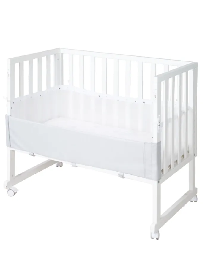 Stuben- & Beistellbett safe asleep® 3in1 weiß höhenverstellbar mit Mesh